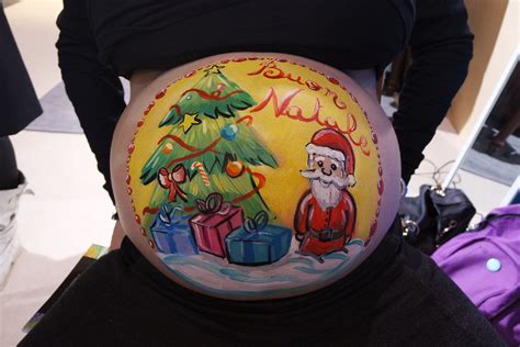 Merry Christmas Bellypainting