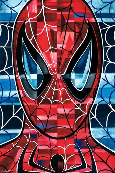 Spiderman By Tim Rogerson Spiderman Cubist Paintings Marvel Art