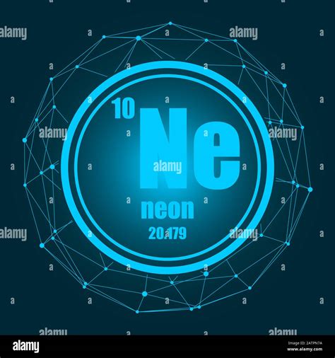 Elemento Químico De Neón Imagen Vector De Stock Alamy