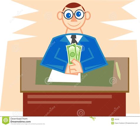 Bank Manager Stock Vector Illustration Of Borrow Graphics 46246