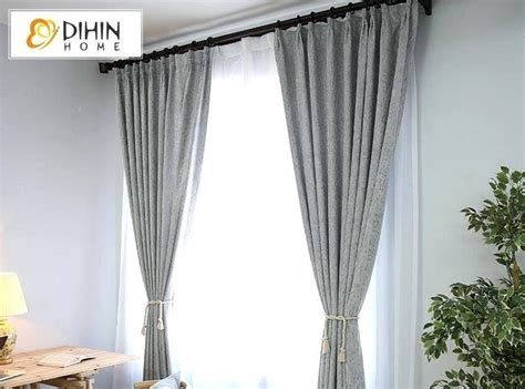 Jacquard curtains are not suitable for darkening rooms during the day, but in the evening they block the visibility in the window in order to enjoy the choice of curtains for the bedroom is boundless. Grey Blackout Curtains Home Ordinary Grommet Window ...