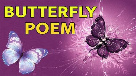 Butterfly Poem Children Nursery Rhymes Rhymes English Rhymes