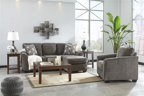 Brise 2-Piece Living Room Set in Slate | Small living room furniture, Living room sets, Living 