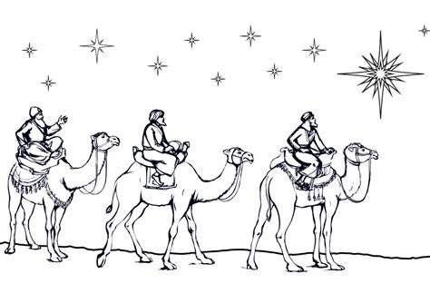 Dibujos De Navidad Dibujo De Los Reyes Magos Para Colorear Melchor Gaspar Y Baltasar