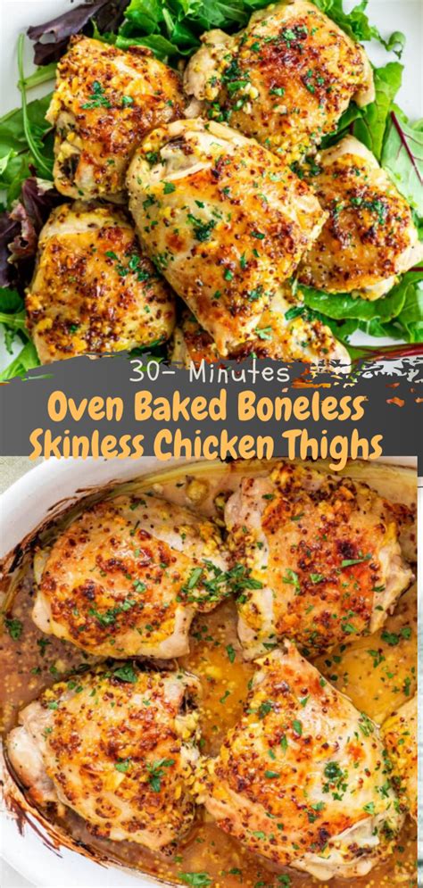 Baked Chicken Thighs Skinless Boneless BakedFoods