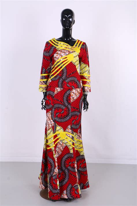 In Stock Summer Women African Clothing O Neck Dashiki Traditional African Clothing Full Sleeve