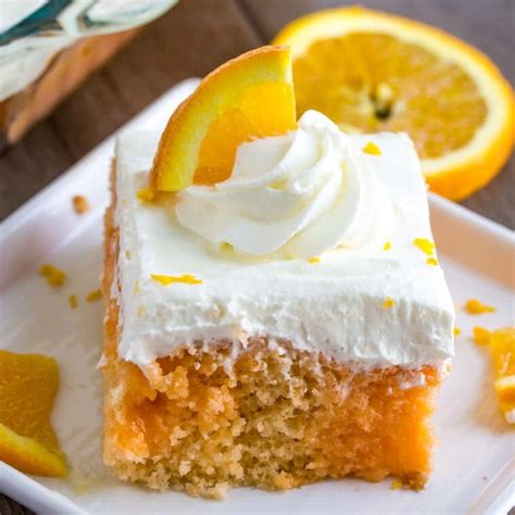 Orange Creamsicle Poke Cake Yellow Bliss Road