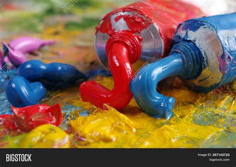 Tubes Art Oil Paint On Image And Photo Free Trial Bigstock