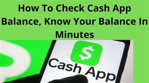 How To Check Cash App Balance Know Your Balance In Minutes
