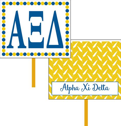 Alpha Xi Delta Logo Hand Fan Playalday