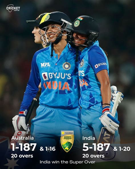 India Defeats Australia In The 2nd T20 Match In A Super Over Thriller