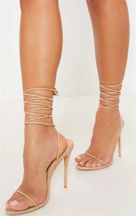 Buy Strappy Nude High Heels In Stock