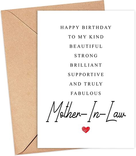 Averaze Mother In Law Birthday Card Poem Amazing Mother In Law T Birthday