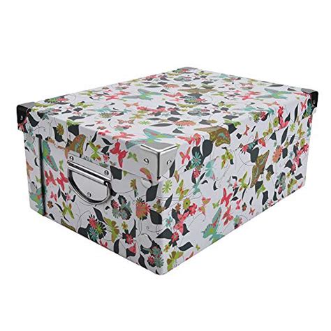 Moving boxes & packing supplies. NBHUZEHUA Pretty Printed Decorative Stackable Collapsible ...