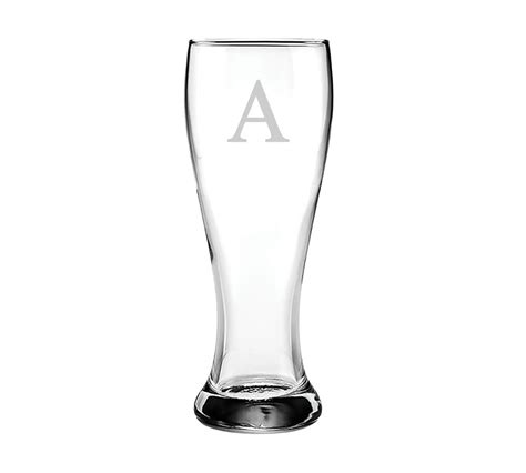 Personalized Craft Beer Pilsner Glasses Set Of 4 Pottery Barn