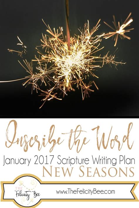 Inscribe The Word January Scripture Writing Plan — Symphony Of