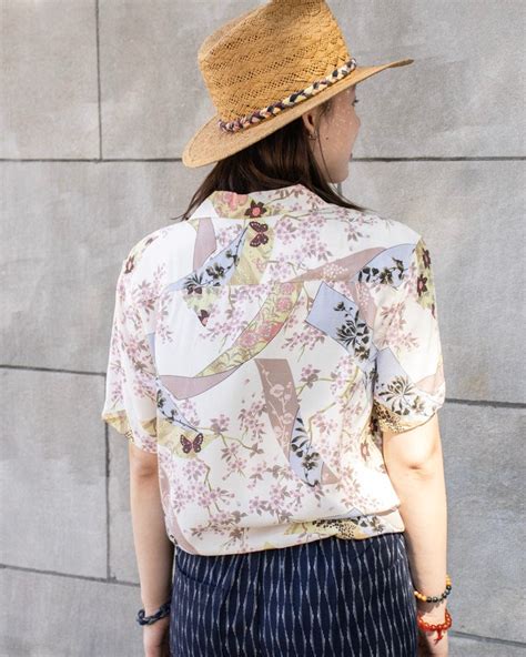 Japanese Repro Shirt Aloha Short Sleeve Oniwa Soto Brand Floral L