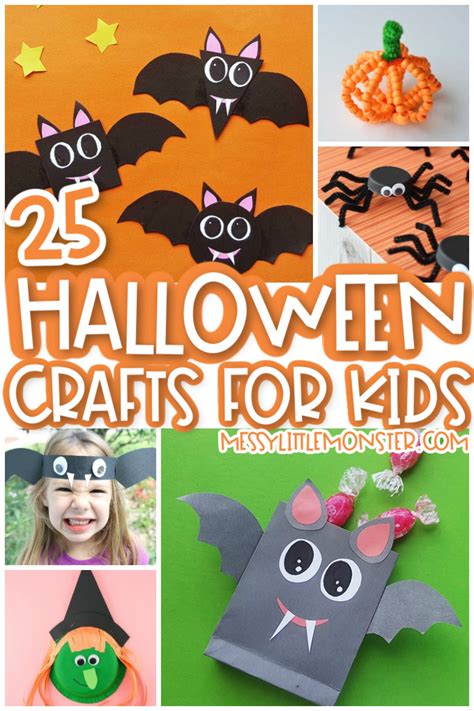 25 Spooky Halloween Crafts For Kids But Not Too Spooky Messy