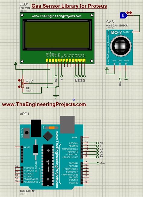 Lpg Gas Leak Detector Using Arduino The Engineering Projects