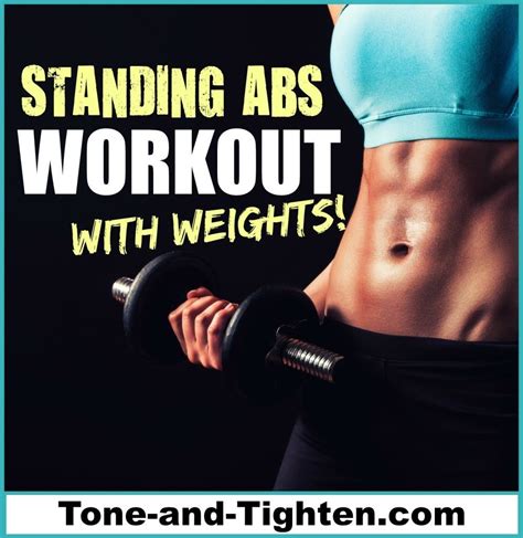 Simple 12 Minute Standing Abs Workout With Weights At Home For Weight