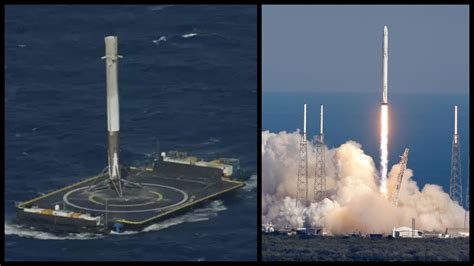 Watch Spacexs Falcon 9 Rocket Successfully Landing On Ocean Barge