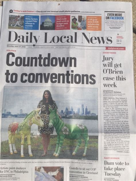 Front Page Of Daily Local News Today