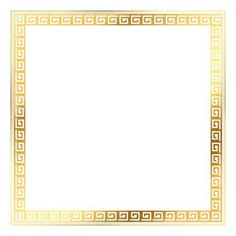 Gold Chinese Border Frame Decoration White Transparent Chinese Border Chinese Golden Chinese