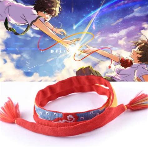 Anime Your Name Miyamizu Mitsuha Takic Bracelet Chain Hair Tie Hanging