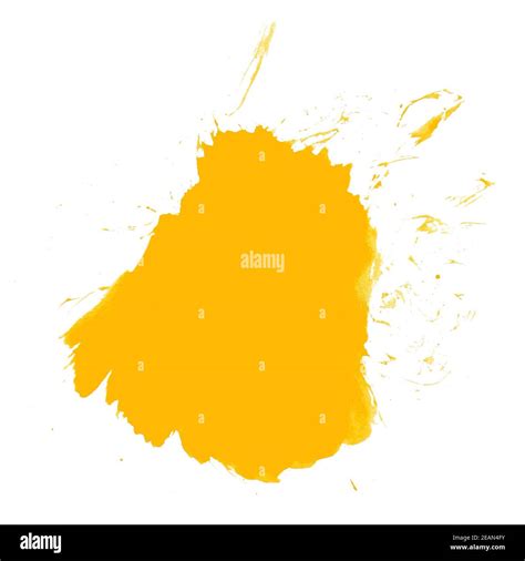 Isolated Orange Yellow Splash Of Color Stock Photo Alamy