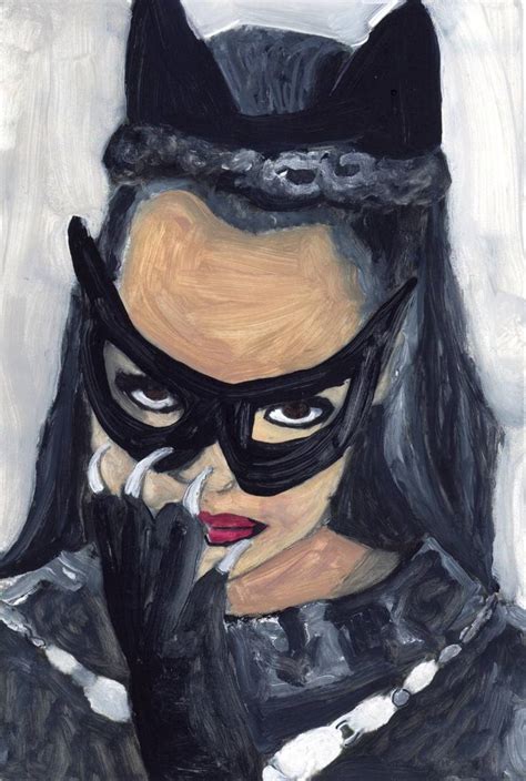 Eartha Kitt Catwoman Painting By Christy Powers Saatchi Art