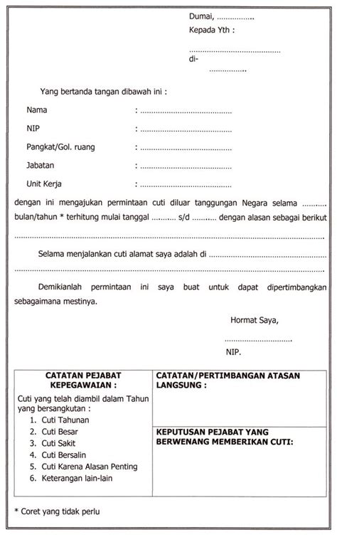 Surat mohon cuti via www.scribd.com. Contoh Surat Rasmi Cuti Sakit Sekolah - Download Kumpulan ...