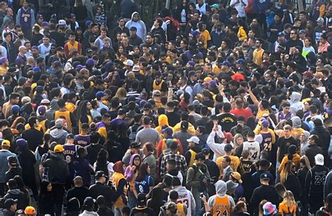 Photos From Memorial Tributes For Los Angeles Lakers Kobe Bryant