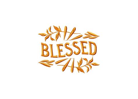 Blessed Embroidery Design Blasto Stitch