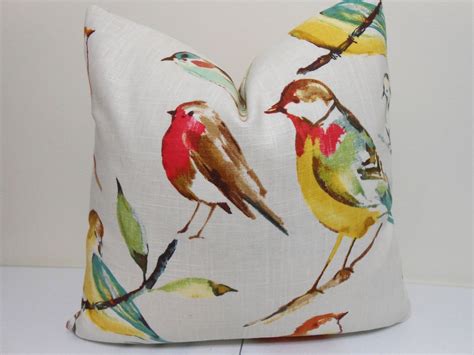 Birds Pillow Cover 20 X 20 Inch Richloom Platinum Collection