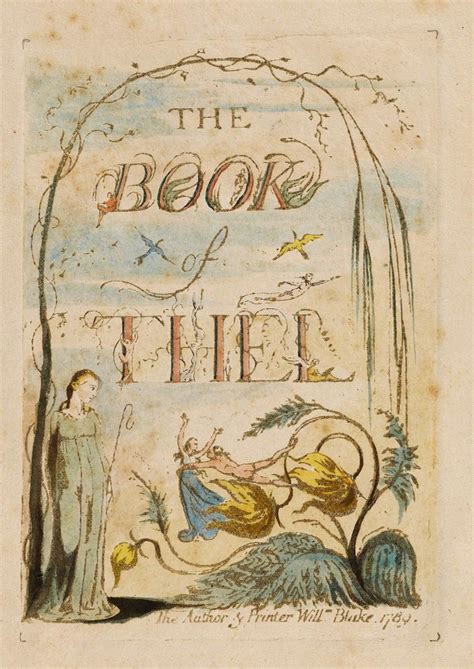 The Book Of Thel 2 Museums Book And William Blake