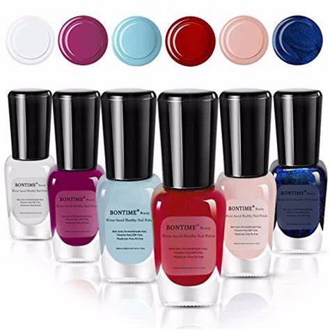 Bontime Non Toxic Nail Polish Easy Peel Off And Quick Dry Organic Water