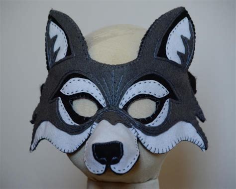Wolf Mask PDF Pattern | Craftsy | Wolf mask, Wolf costume, Owl mask