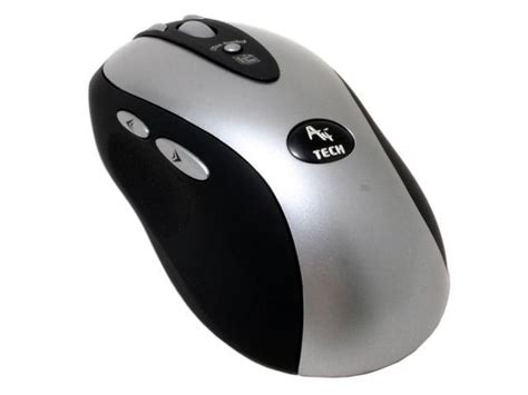 A4tech Rp 680 Silver And Black Rf Wireless Optical Office Mouse