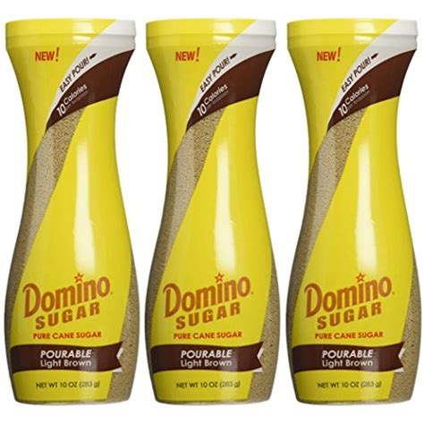 Domino Brown Sugar Easy Pourable Light Brown 10 Oz 3 Pack