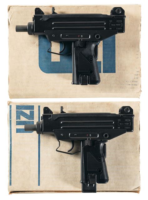 Two Consecutively Serial Numbered Uzi Semi Automatic Pistols W