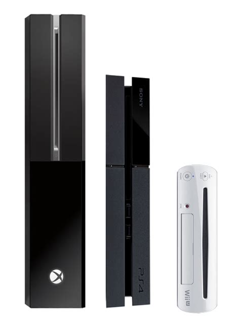 Filexbox One Ps4 Wii U Size Comparisonpng Wikimedia Commons