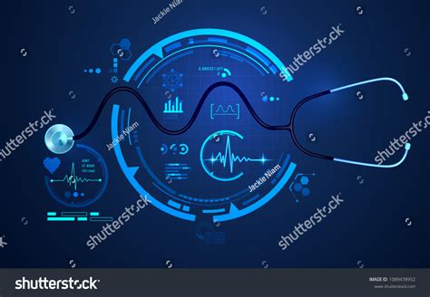 Concept Health Care Technology Graphic Realistic Stock Vector Royalty