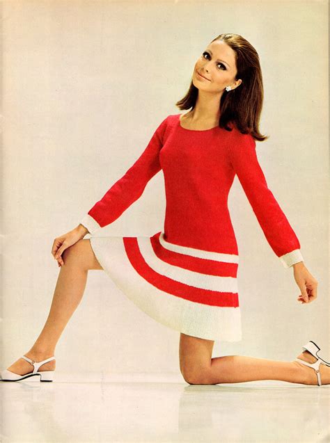 Beautiful Knitted Dress Fashion Of The 1960s Vintage Everyday