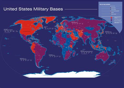 Map Of United States Military Bases All Over The World Us Military