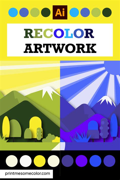 Recolor Artwork in Adobe Illustrator CC 2020 - Print Me Some Color
