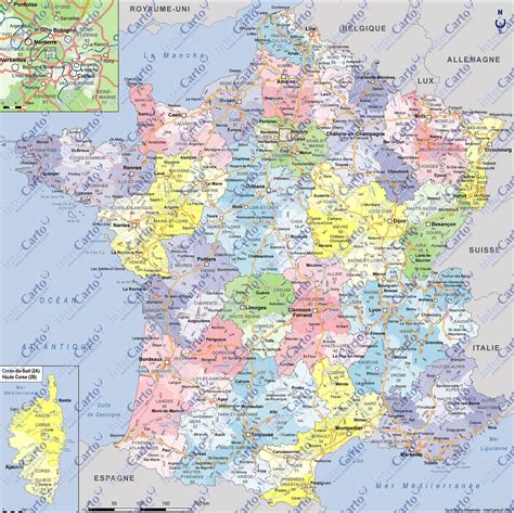 Carte De La France Avec Les Villes Altoservices