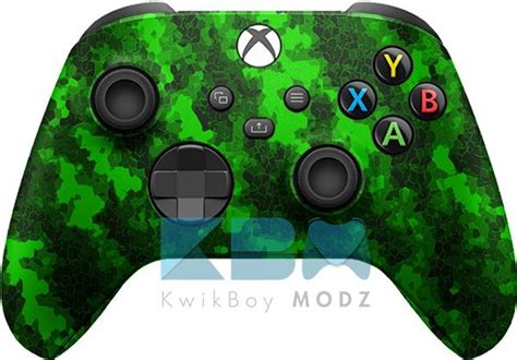 Defected Xbox Series Xs Controller Green Kwikboy Modz Llc