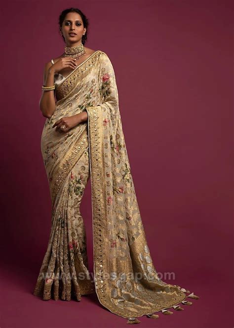 Latest Indian Party Wear Fancy Sarees Designs Collection 27
