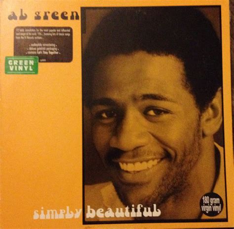 Al Green Simply Beautiful 2001 Gatefold 180 Gram Green Vinyl