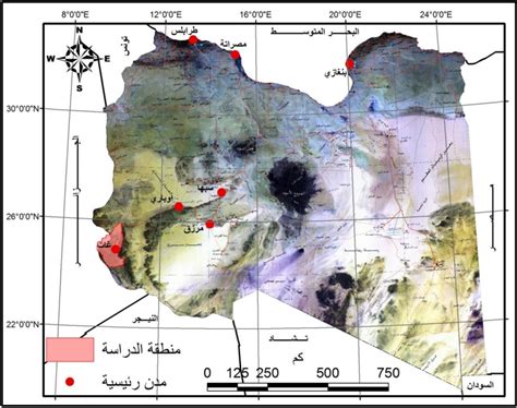 الجغرافيا دراسات و أبحاث جغرافية جيومورفولوجية منخفض وادى تنزوفت